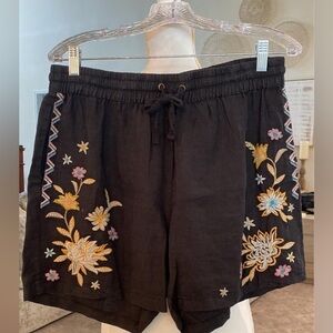 Johnny Was linen shorts